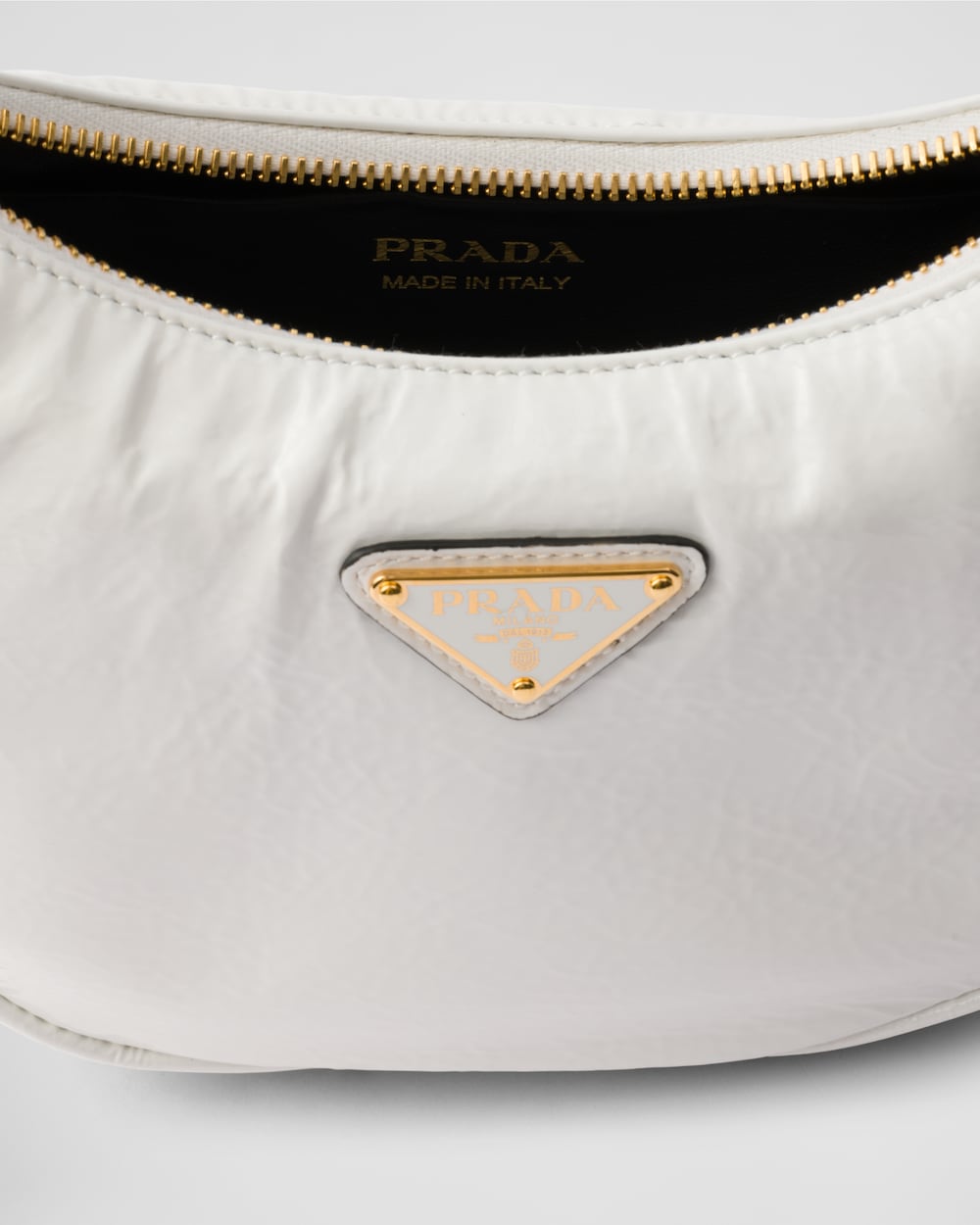 Prada Arqué Naplak Patent Leather Shoulder Bag - Image 4